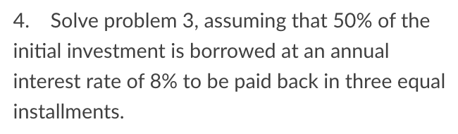 Solved 3. A project requires an initial investment of | Chegg.com