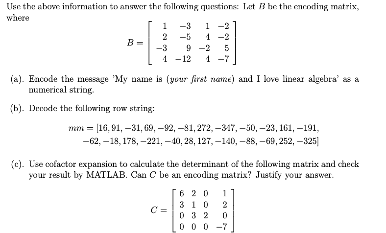 Using matlab %converion List a = 1, b = 2, c = 3, d = 4, e = 5, f = 6, g = 7 h = 8, i = 9, j = 10, k...