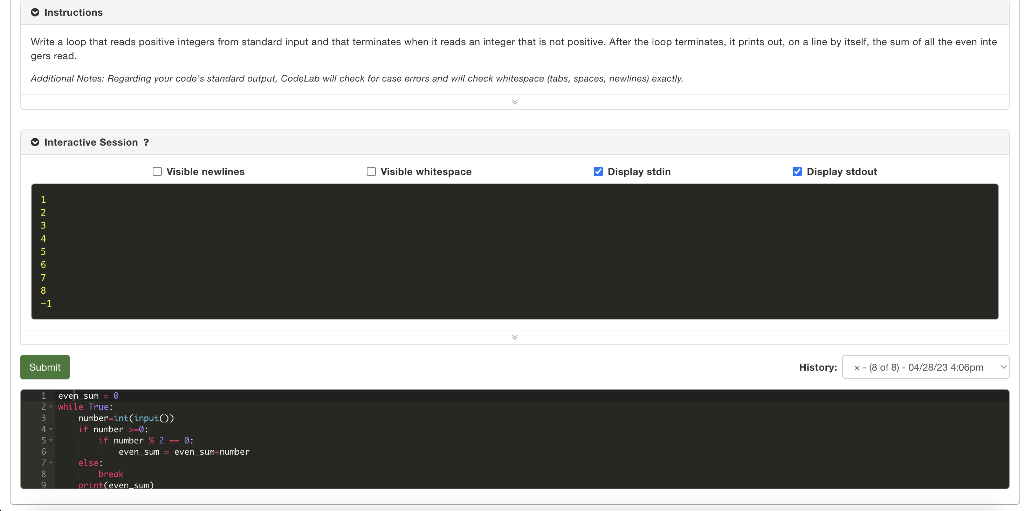 Solved gers read. Additional Notes: Roganding Your code's | Chegg.com