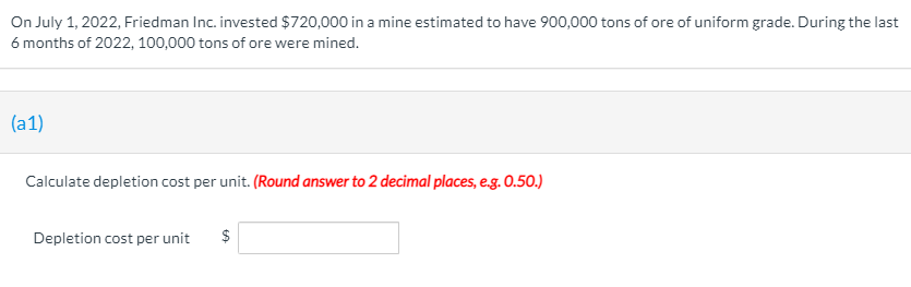 Solved On July 1, 2022, Friedman Inc. Invested $720,000 In | Chegg.com