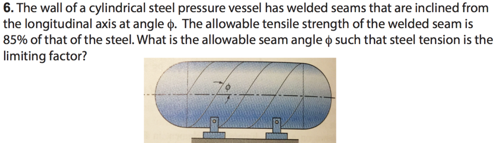 Solved 6. The wall of a cylindrical steel pressure vessel | Chegg.com