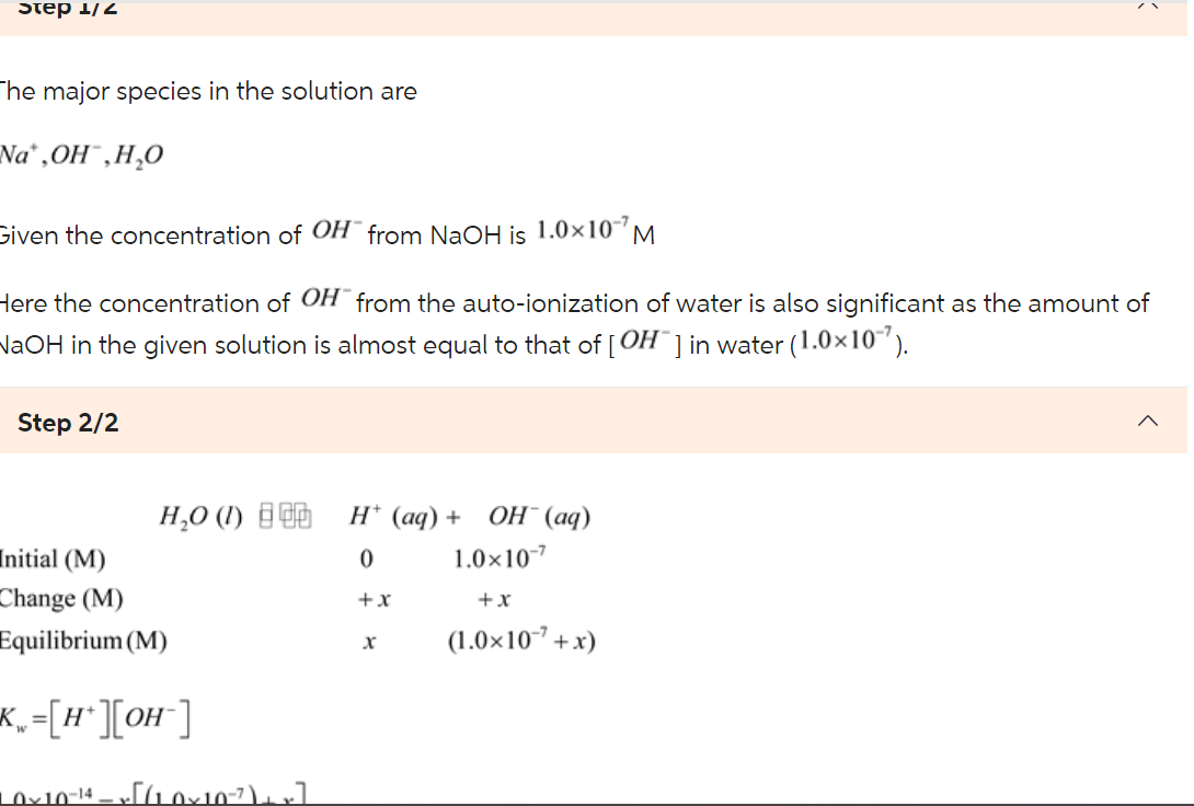 Solved In problem 177, the solution writes the ICE equation | Chegg.com