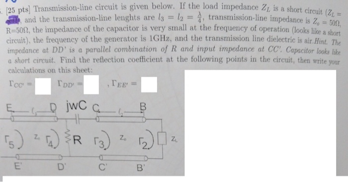 Solved If Zl is infinity ohms. Please show work and solve | Chegg.com