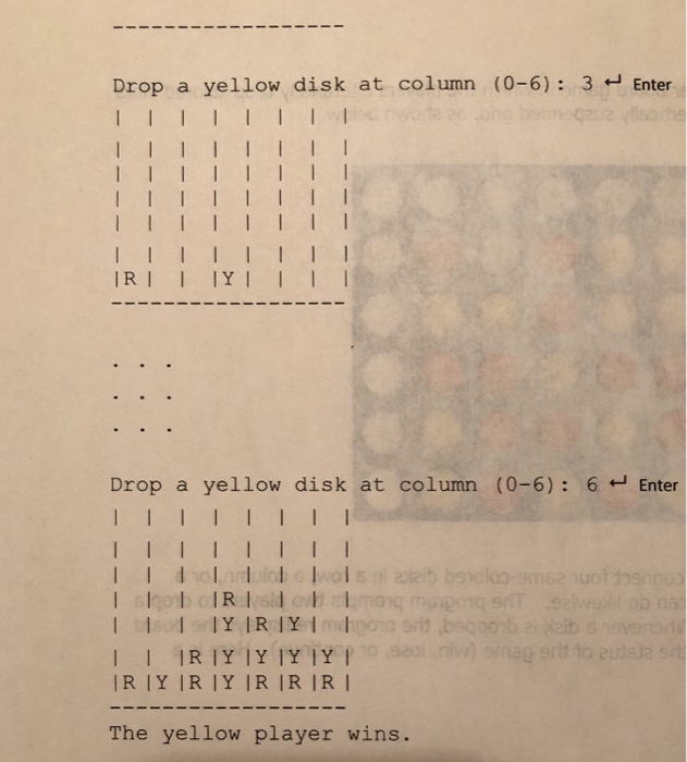 Solved In JAVA Create a 2D connect 4 game, using the | Chegg.com