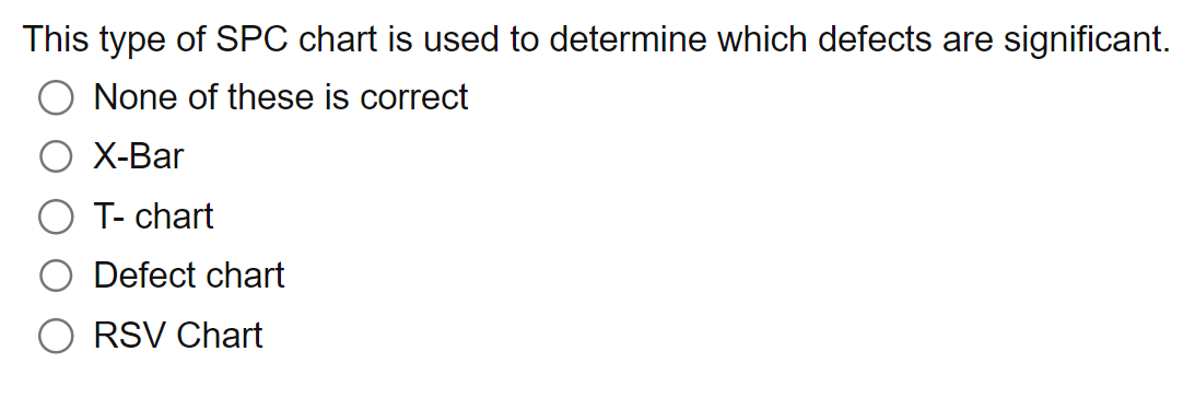 Solved This type of SPC chart is used to determine which | Chegg.com