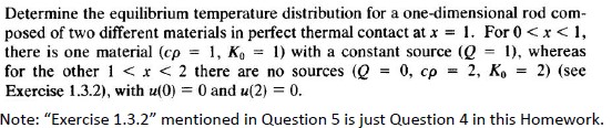 Solved Determine the equilibrium temperature distribution | Chegg.com