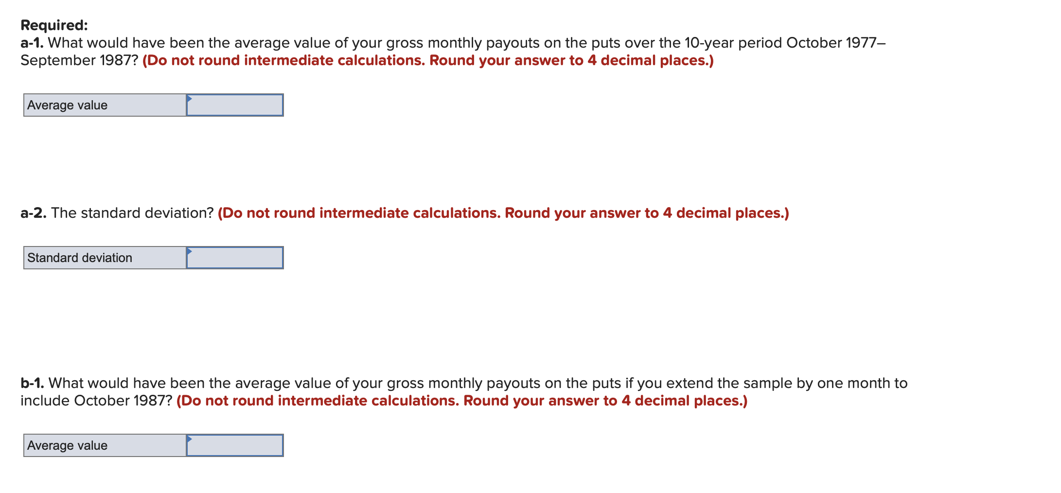 Solved Given below are the monthly values of the S\&P 500 | Chegg.com