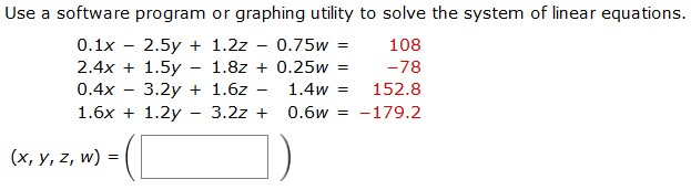Solved Use a software program or graphing utility to solve | Chegg.com