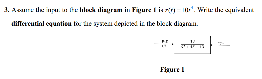 Solved 3. Assume the input to the block diagram in Figure 1 | Chegg.com