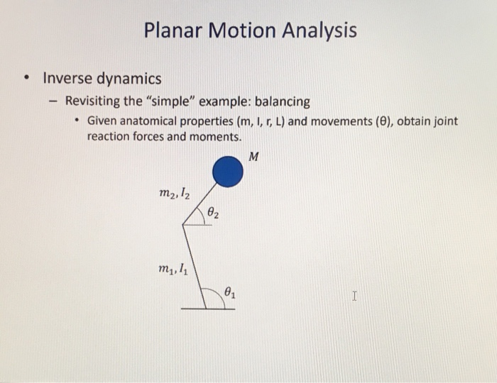 Planar Motion Analysis Inverse dynamics Revisiting | Chegg.com