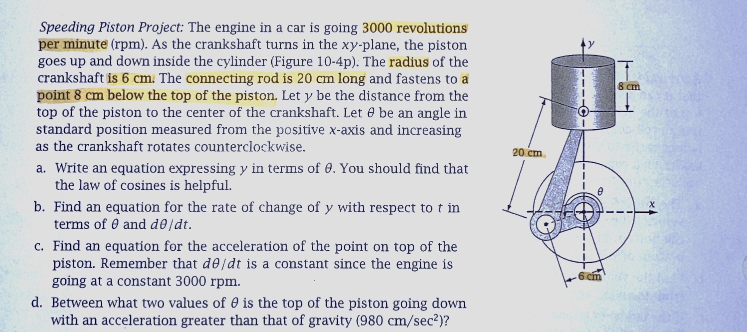 car piston diagram