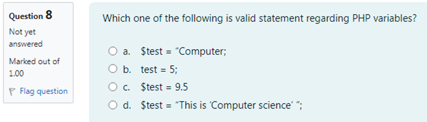 Solved Which one of the following best explains attackers | Chegg.com