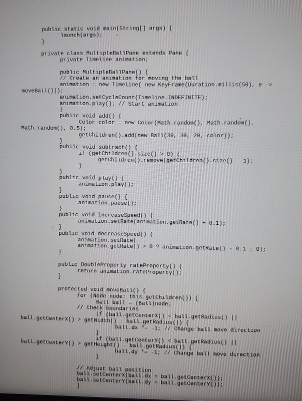 Solved (Remove the largest ball first) Modify Listing 20.6. | Chegg.com