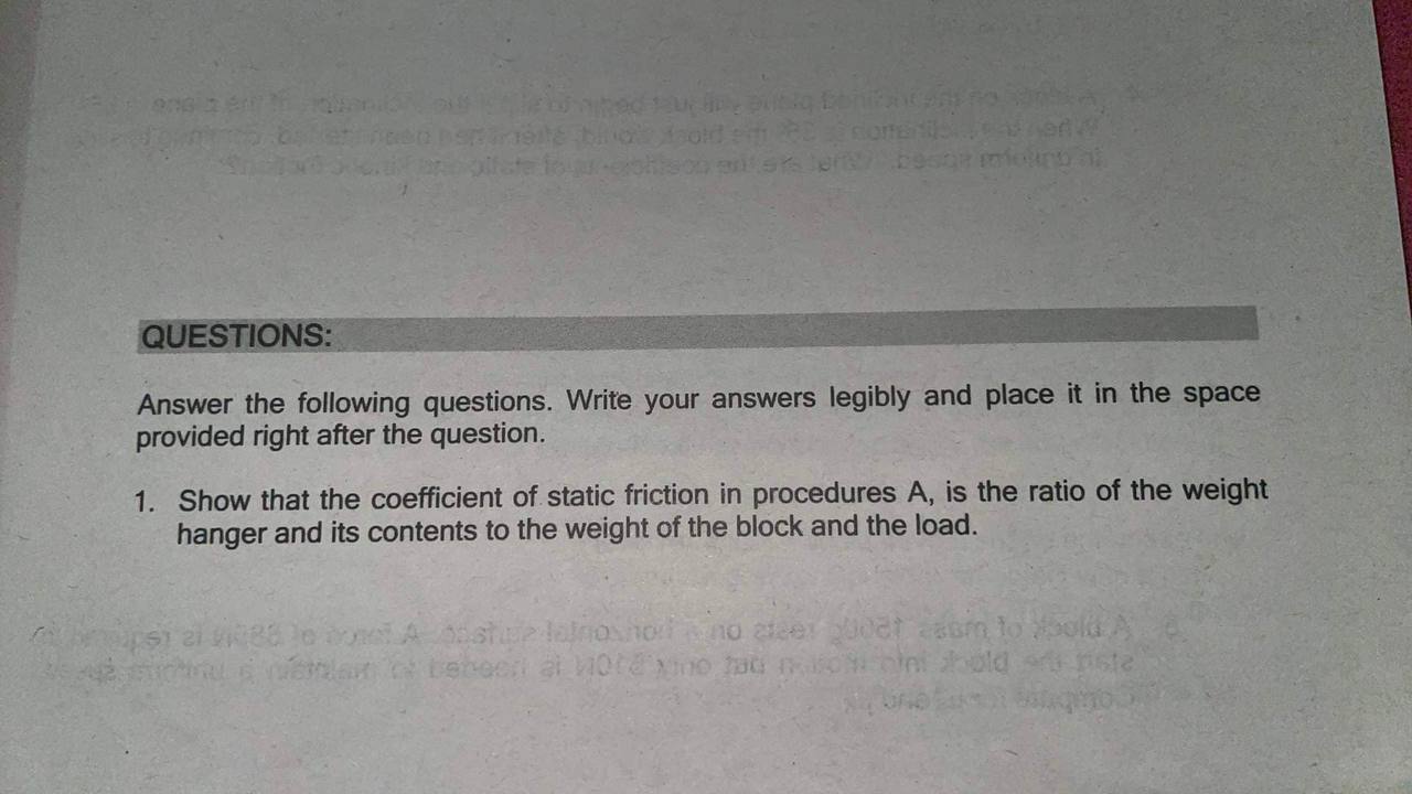 Solved Answer the following questions. Write your answers | Chegg.com
