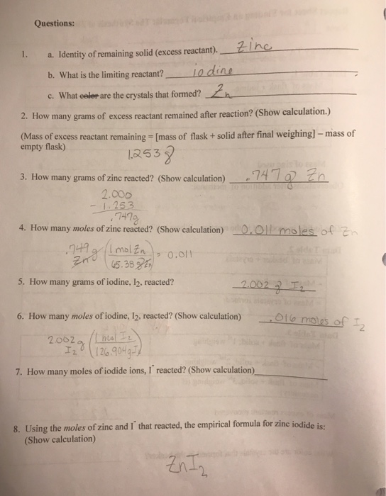 Solved Data Table 1. Mass of flask +iodine - Mass of empty | Chegg.com