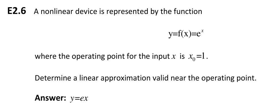 Solved E2.6 A nonlinear device is represented by the | Chegg.com