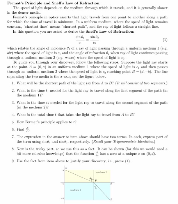 Solved: The Speed Of Light Depends On The Medium Through W... | Chegg.com