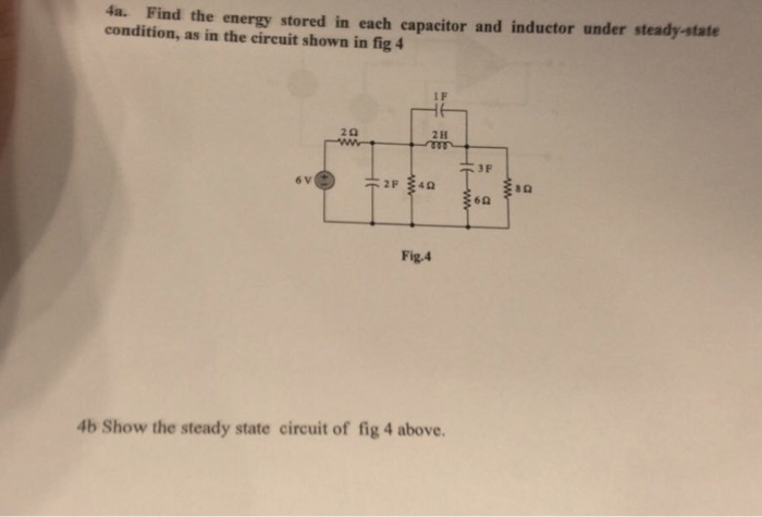 Solved a. Find the energy stored in each capacitor and | Chegg.com