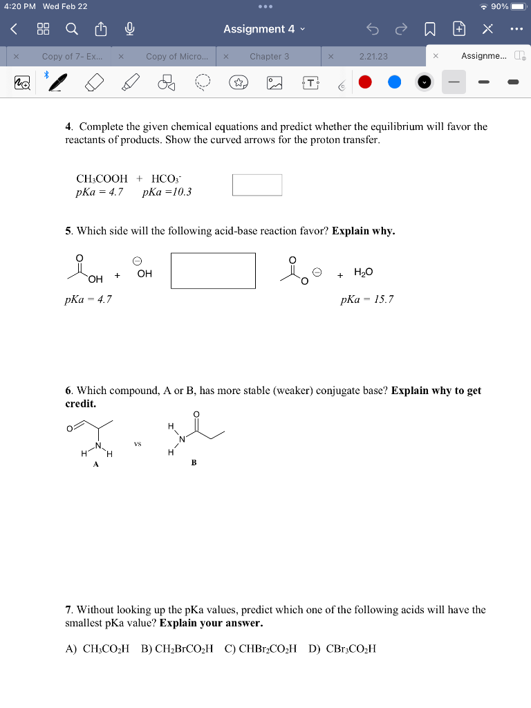 organic chemistry chapter 5 homework answers