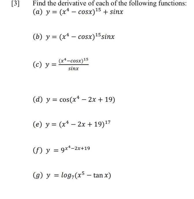 derivative of y=x sinx cosx