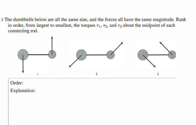 Solved The dumbbells below are all the same size, and the | Chegg.com