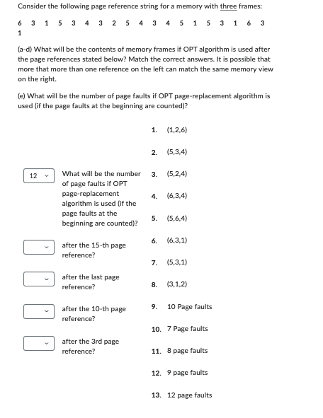 Solved Consider the following page reference string for a | Chegg.com