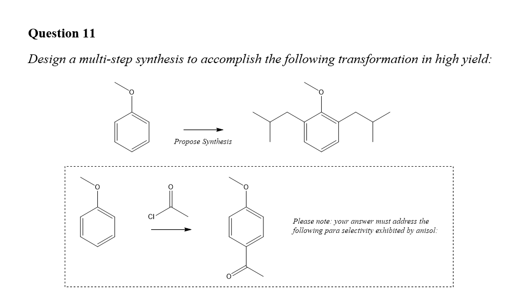 Solved Question 11 Design A Multi-step Synthesis To | Chegg.com