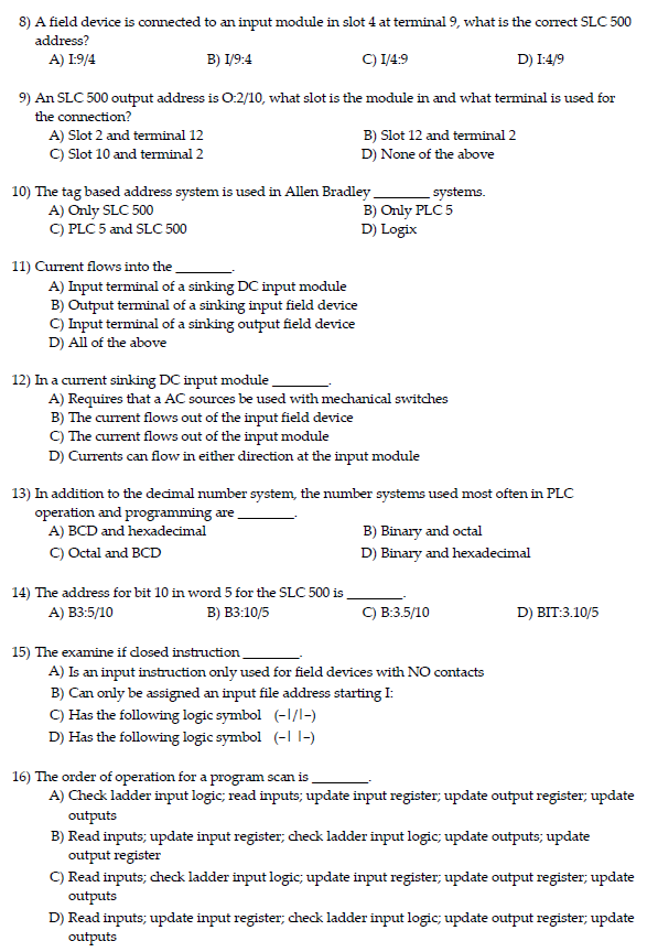 Solved 1) Which of the following statements is not correct?