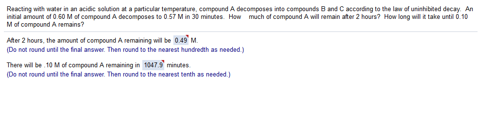 Solved Reacting with water in an acidic solution at a | Chegg.com