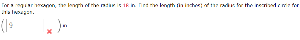 how to find side length of hexagon with radius