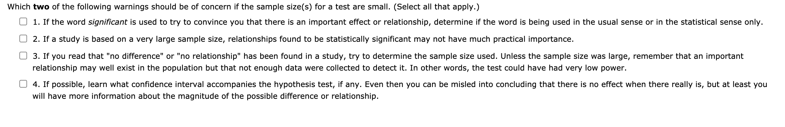 Solved Which two of the following warnings should be of | Chegg.com