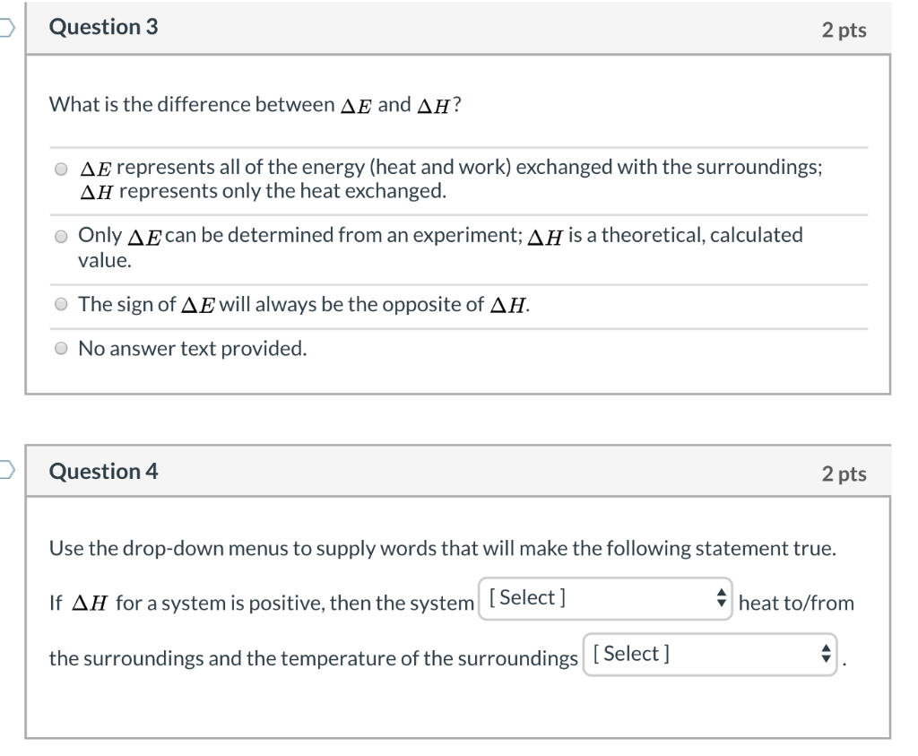 Solved Question 3 2 Pts What Is The Difference Between Ae Chegg Com
