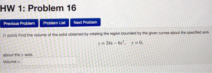Solved HW 1: Problem 16 Previous Problem Problem List Next | Chegg.com