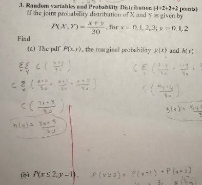 Solved 3. Random Variables And Probability Distribution | Chegg.com