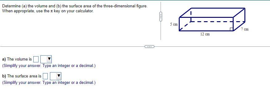 Solved Determine (a) The Volume And (b) The Surface Area Of | Chegg.com