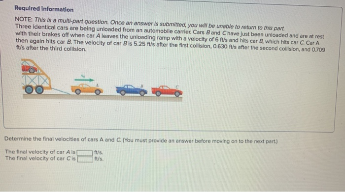 Solved Required information NOTE: This is a multi-part | Chegg.com