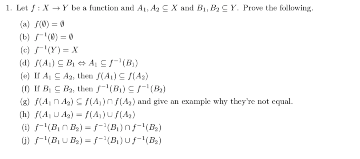 Solved 1 Let F X Y Be A Function And A1 C X And B Chegg Com