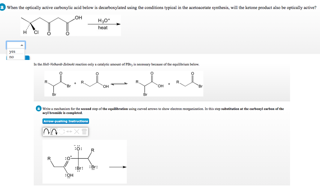 Solved A When The Optically Active Carboxylic Acid Below Is | Chegg.com