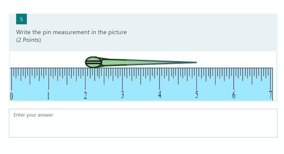 Solved 5 Write the pin measurement in the picture (2 Points) | Chegg.com