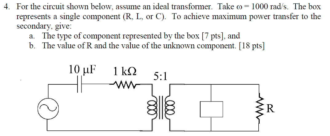 Solved 4. For The Circuit Shown Below, Assume An Ideal | Chegg.com