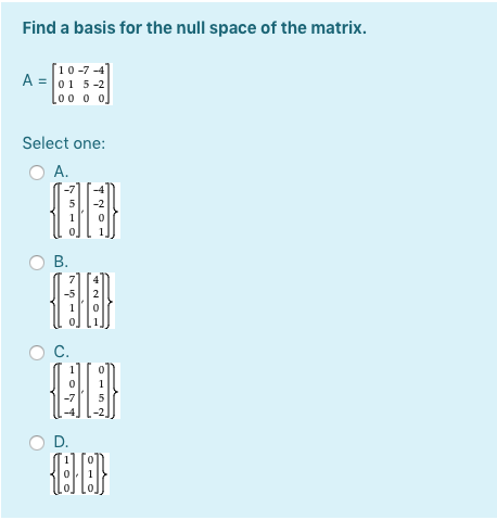 Solved Determine Whether B Is In The Column Space Of A A Chegg Com