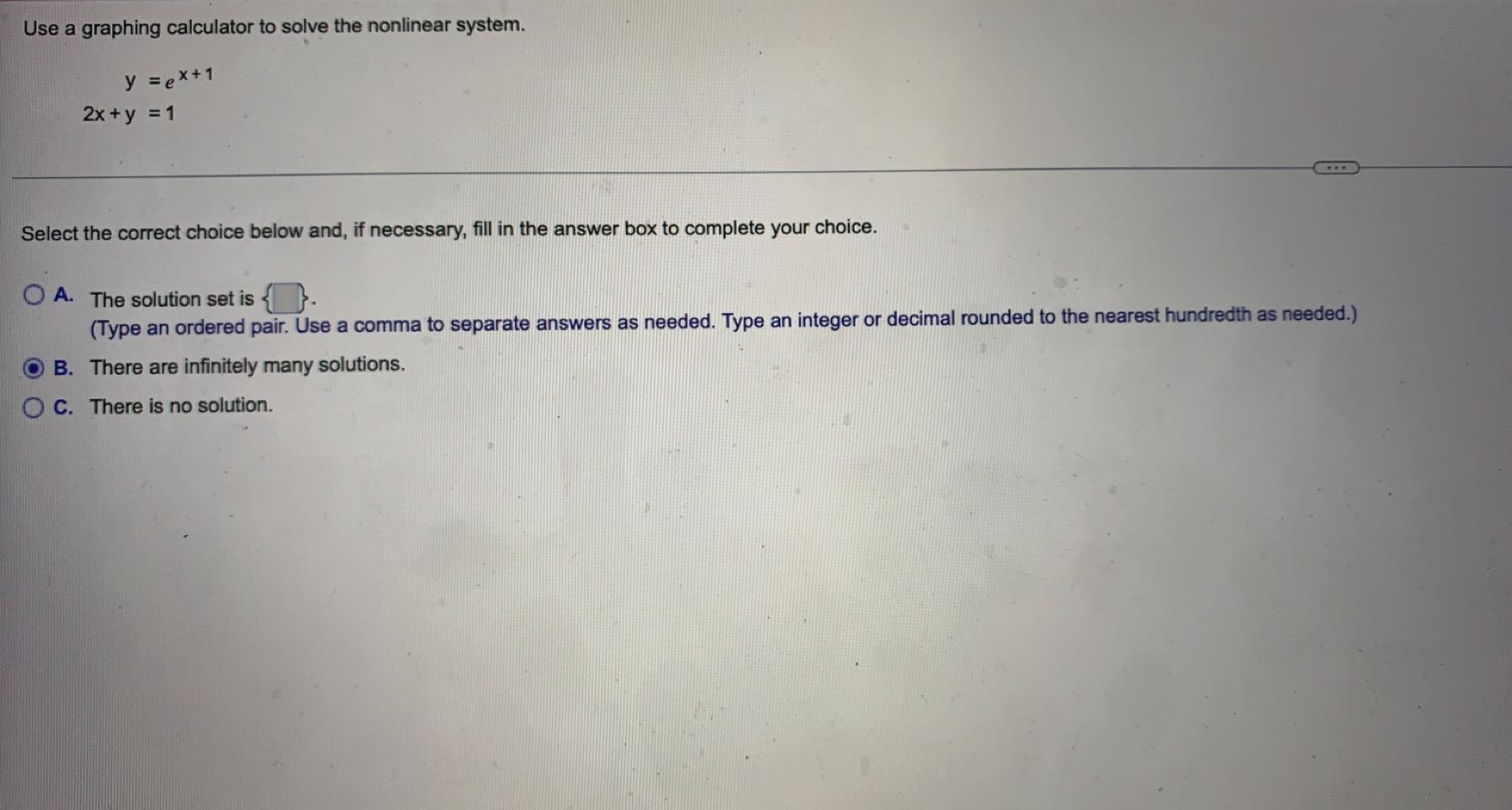 Solved Use a graphing calculator to solve the