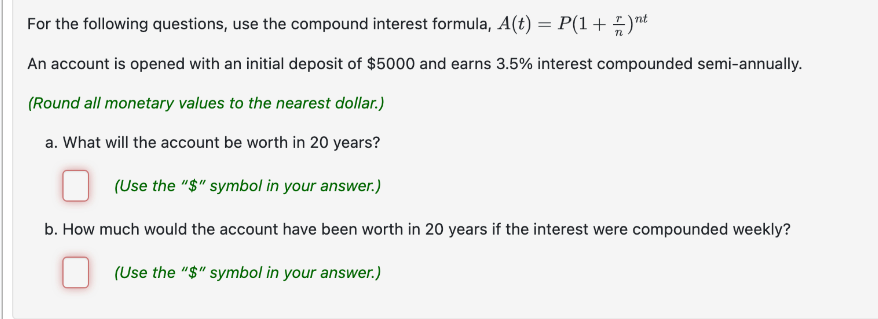 Solved For the following questions, use the compound | Chegg.com