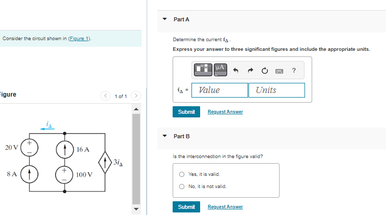 Solved Consider the circuit shown in Determine the current | Chegg.com
