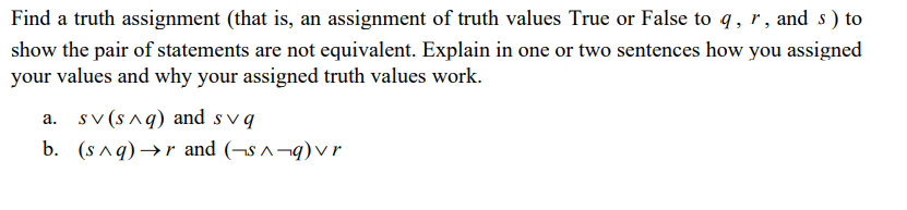 truth assignment wiki