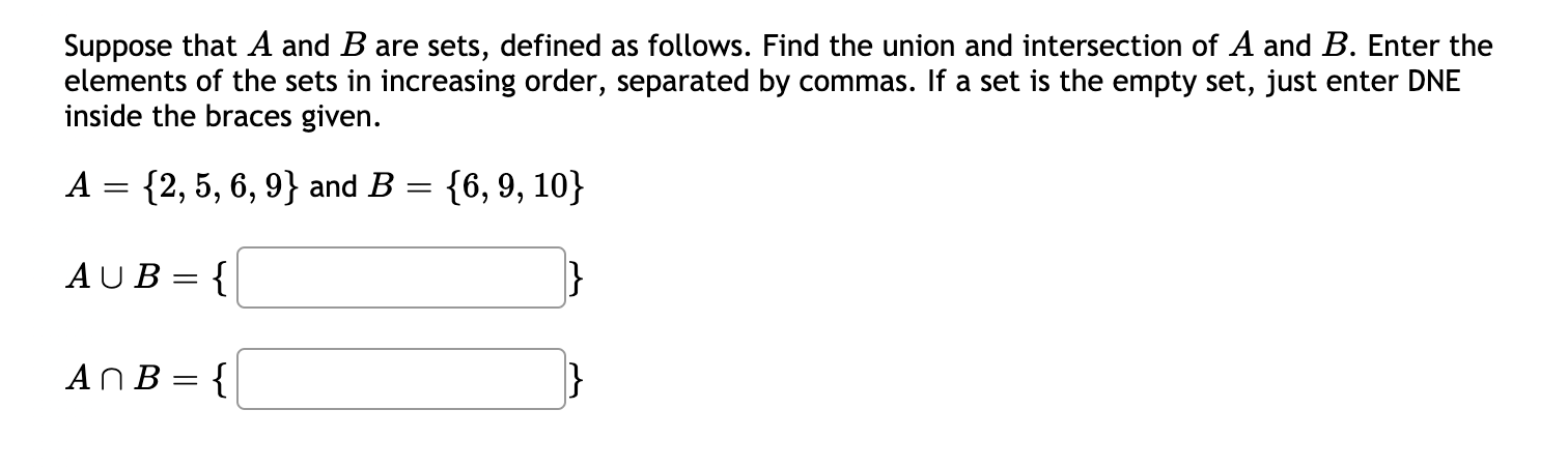 Solved Suppose That A And B Are Sets, Defined As Follows. | Chegg.com