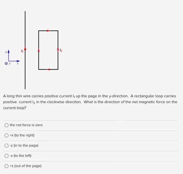 Solved A long thin wire carries positive current l1 up the | Chegg.com