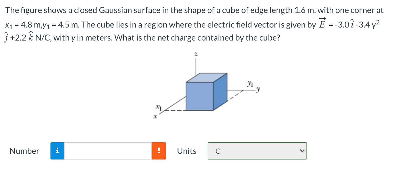 Solved The Figure Shows A Closed Gaussian Surface In The Chegg Com