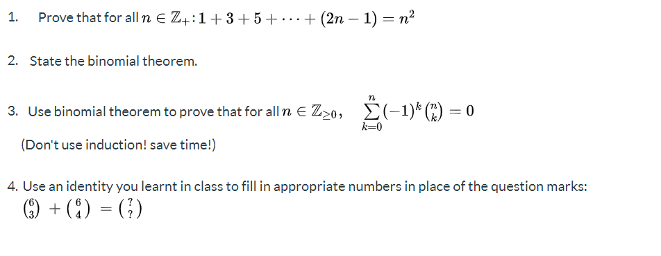 Solved State the bionomial theorem Use the binomial theorem | Chegg.com