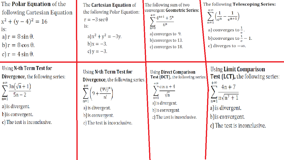 Solved The following Telescoping Series: +00 1 The Cartesian | Chegg.com